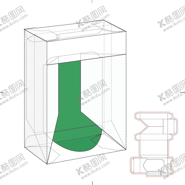 编号：68536309261632213762【酷图网】源文件下载-纸盒包装布局刀线图