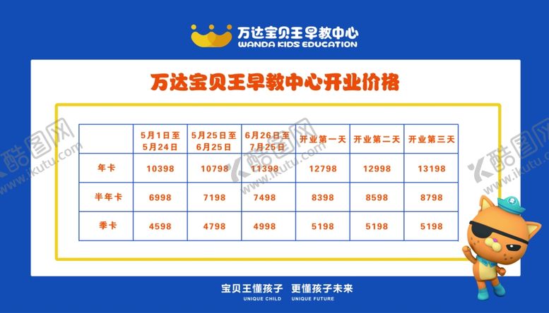 编号：84349305081626353361【酷图网】源文件下载-开业价格表