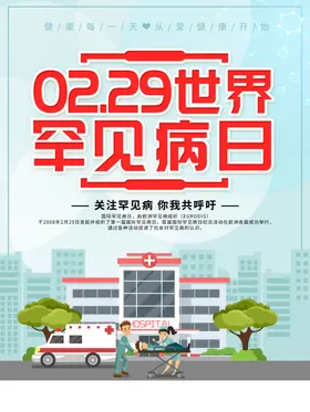 2.29世界罕见病日宣传海报