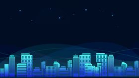 城市背景高科技会议商务科技现代科技