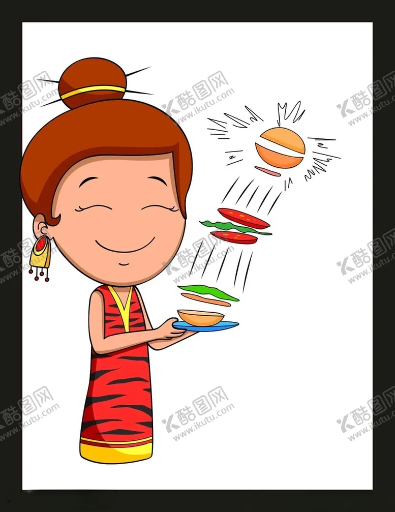 编号：82153801310946536439【酷图网】源文件下载-手绘卡通女孩