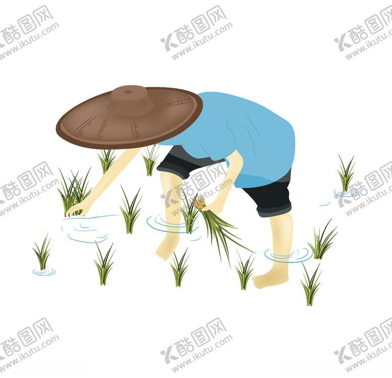 编号：41825504171221332602【酷图网】源文件下载-插秧