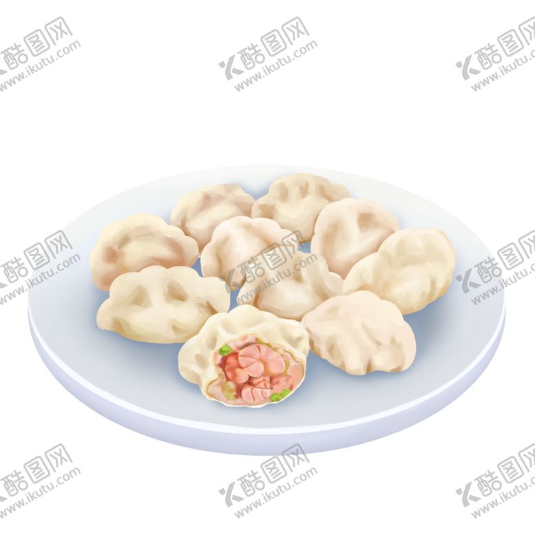 编号：78995907021052492347【酷图网】源文件下载-饺子手绘