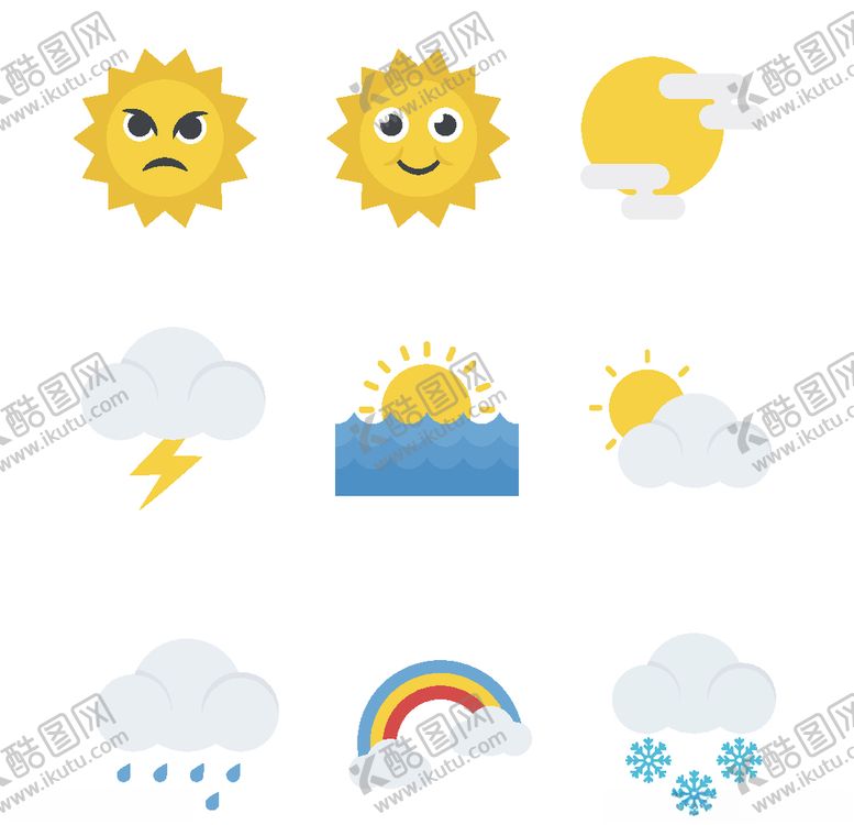 编号：57145109230320544345【酷图网】源文件下载-天气图标
