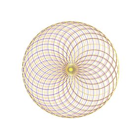 圆环底纹矢量抽象抽象正弦线