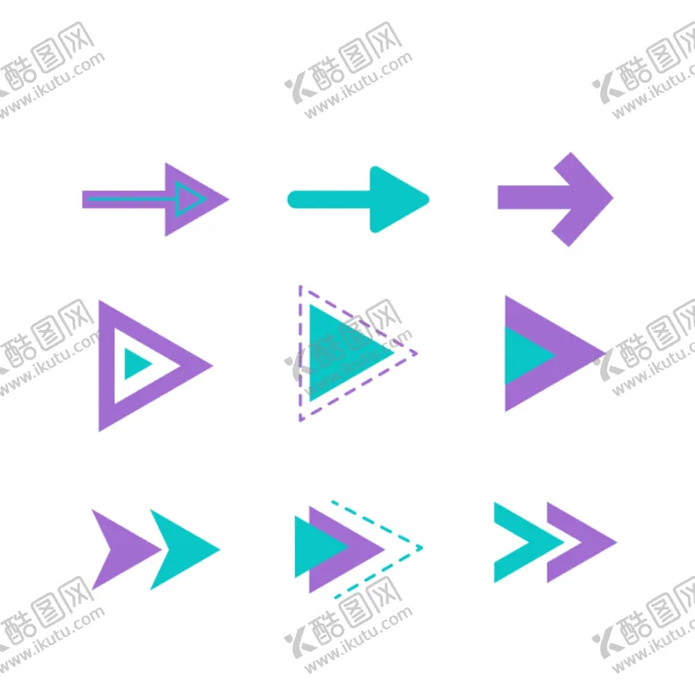 编号：34605712111124193865【酷图网】源文件下载-手绘箭头符号