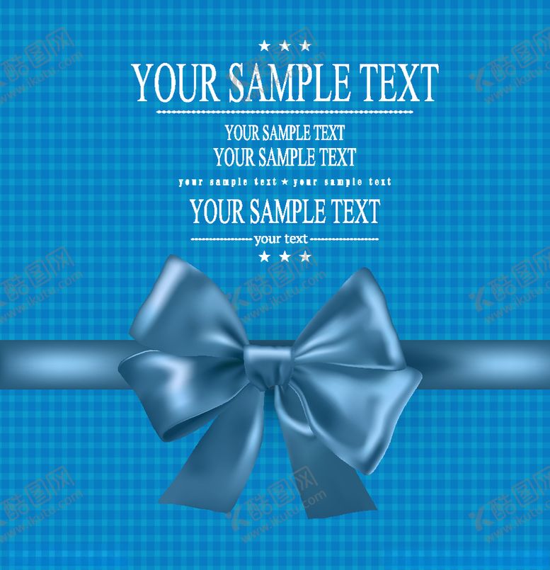 编号：63049309140706078123【酷图网】源文件下载-蓝色蝴蝶结丝带