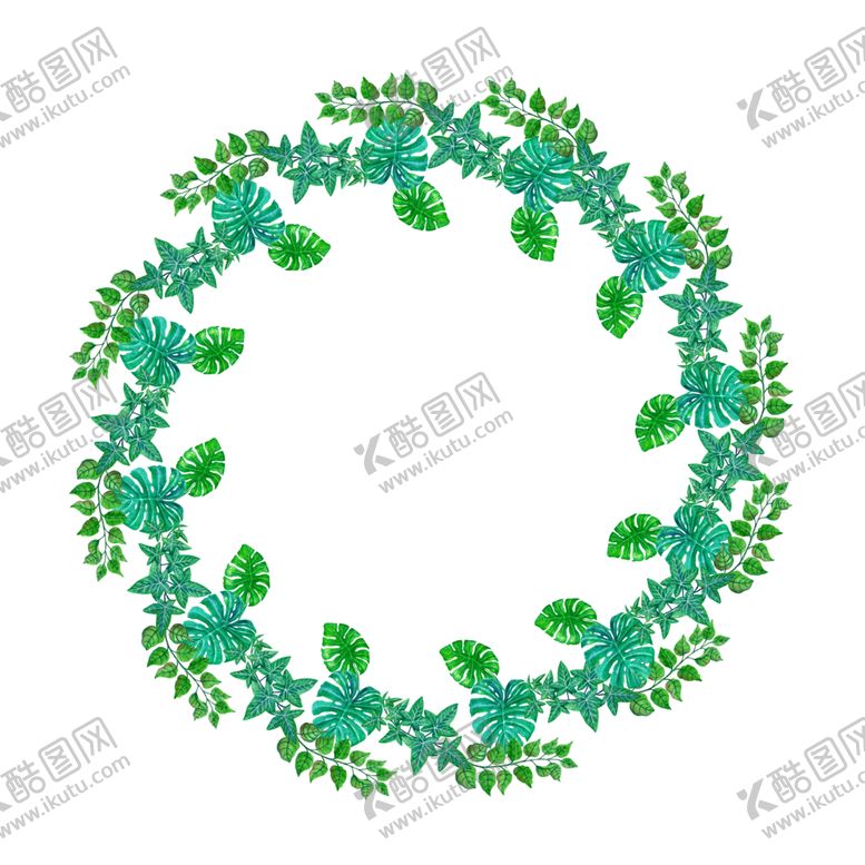 编号：40665201261046127378【酷图网】源文件下载-叶子花环