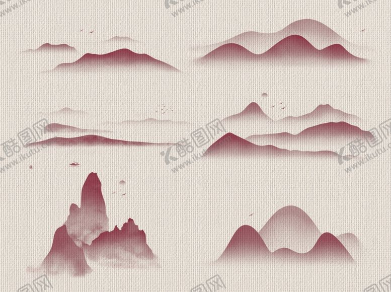 编号：71632110242207549168【酷图网】源文件下载-中国风水墨山