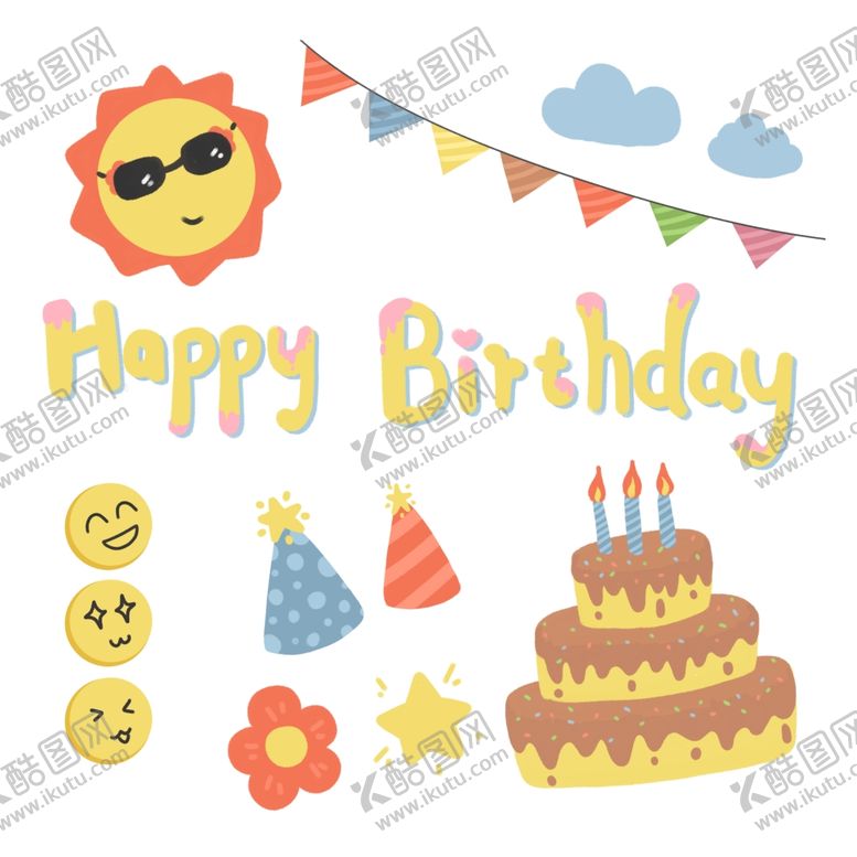编号：72542701300551141092【酷图网】源文件下载-生日素材