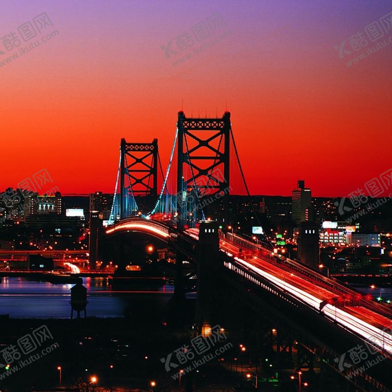编号：32311109102333011043【酷图网】源文件下载-城市夜景大桥
