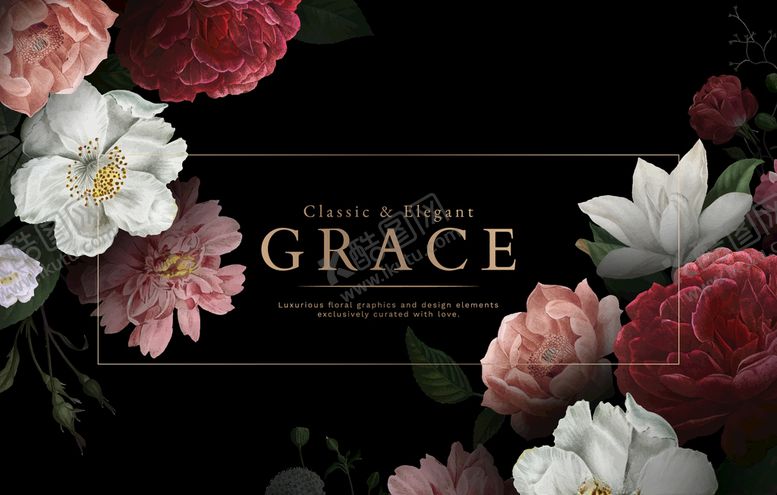 编号：25674209261336514013【酷图网】源文件下载-手绘花朵横版展板