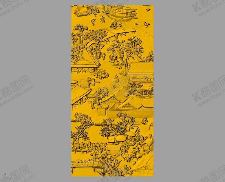 编号：87791212261918279587【酷图网】源文件下载-CAD浮雕装饰画立体模型