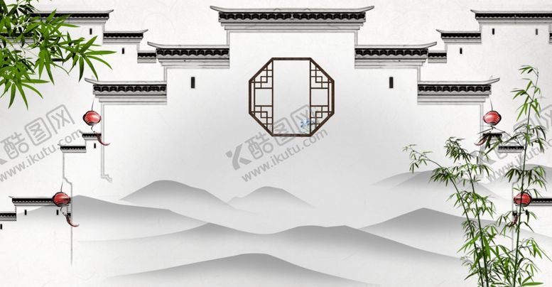 编号：95928309271806131542【酷图网】源文件下载-中式背景墙中式背景素材背景