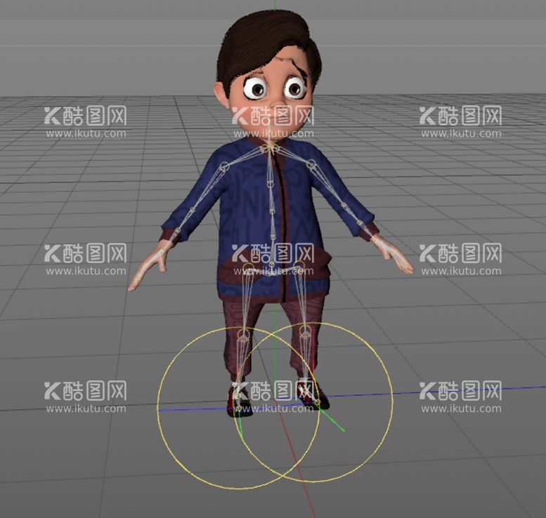 编号：94899612192141048681【酷图网】源文件下载-C4D模型卡通人物