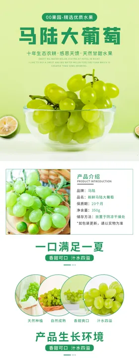 水果详情页水果海报素材水果