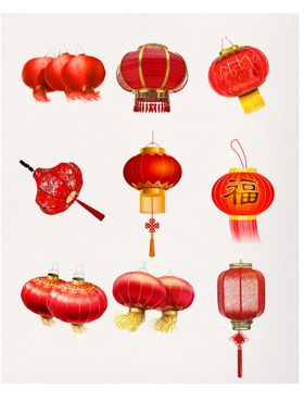 灯笼纸图案logo闹元宵