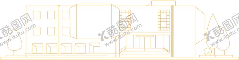 编号：79013105111650434001【酷图网】源文件下载-兰州大学逸夫科学馆线稿
