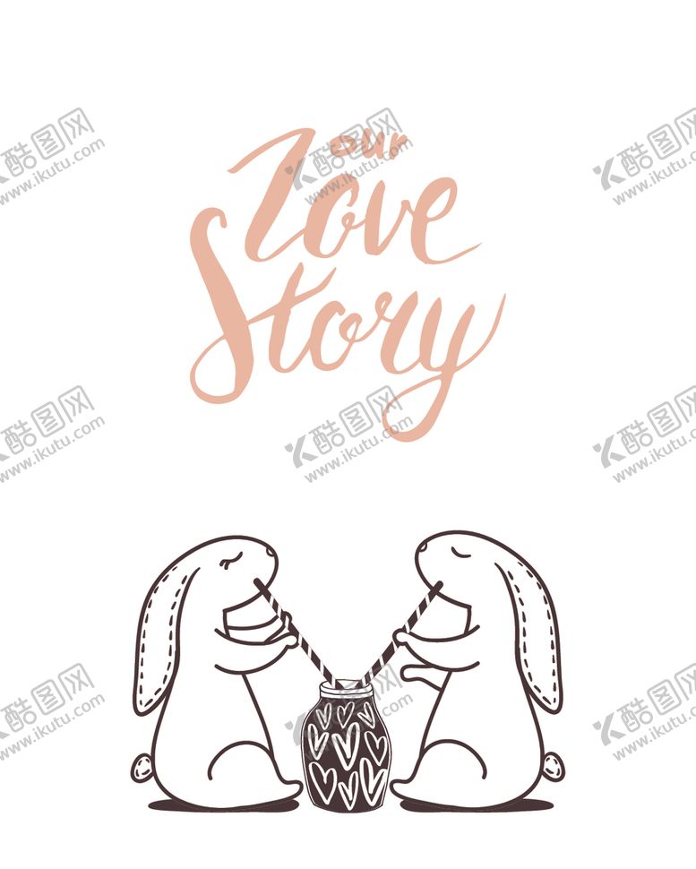 编号：97750209241338479762【酷图网】源文件下载-手绘卡通兔子