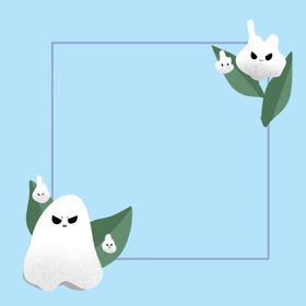 万圣节幽灵边框
