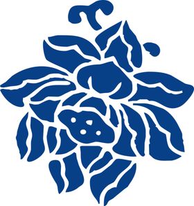 青花瓷图案桌布玻璃贴画艺术玻璃陶
