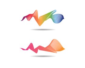 彩色渐变曲线