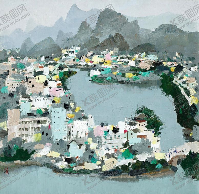 编号：53896107031933447733【酷图网】源文件下载-中国风水墨风景国画