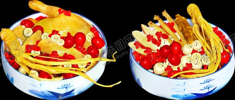 编号：27209809191744265827【酷图网】源文件下载-人参红枣炖鸡