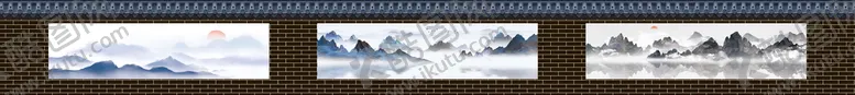 编号：84280210160333149911【酷图网】源文件下载-山水围挡