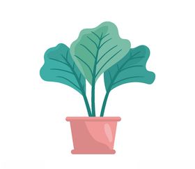 矢量北欧多肉植物