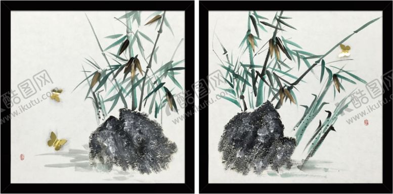 编号：23500811010351567203【酷图网】源文件下载-新中式禅意装饰画