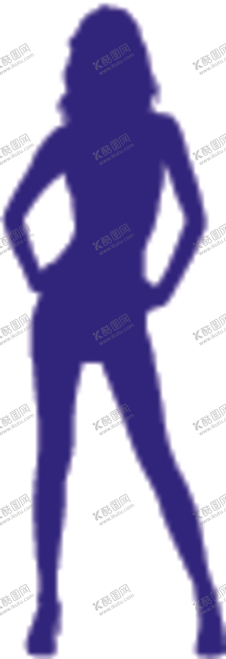 编号：81681009280841316332【酷图网】源文件下载-时尚美女剪影