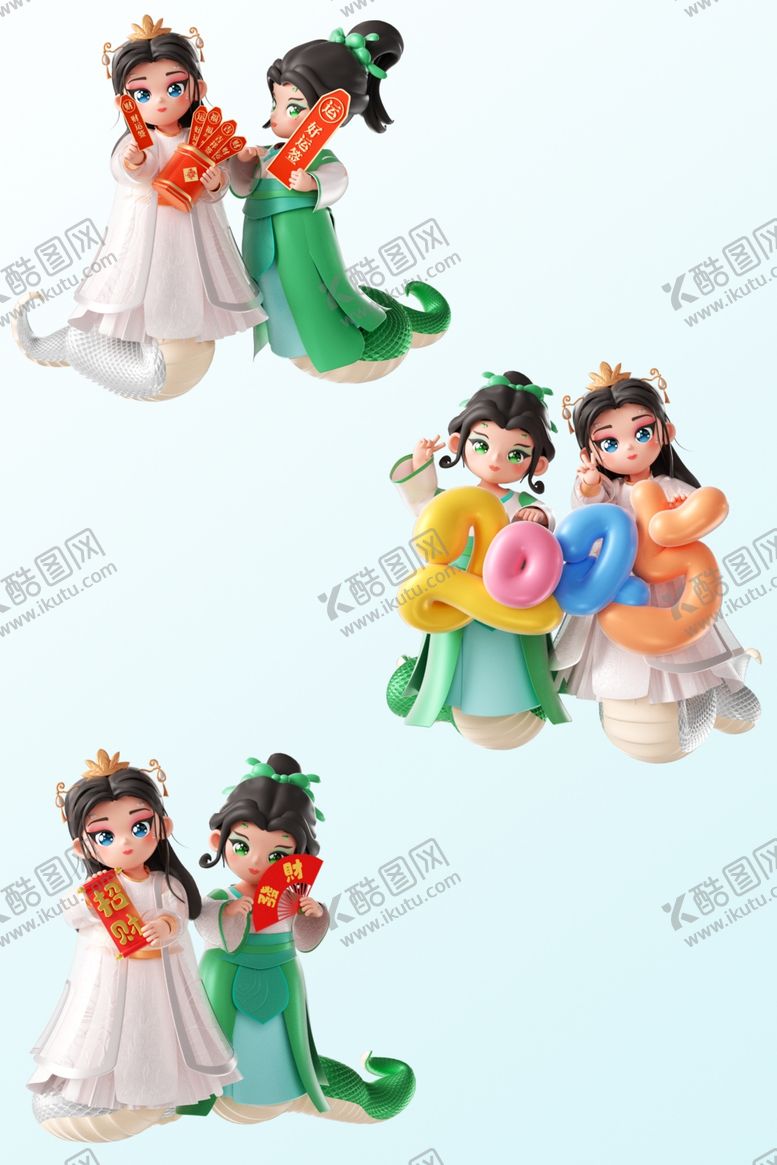 编号：56343101271413328071【酷图网】源文件下载-白蛇传卡通