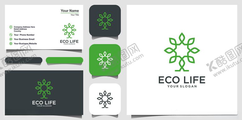 编号：55181604291100344688【酷图网】源文件下载-生态生活品牌视觉设计