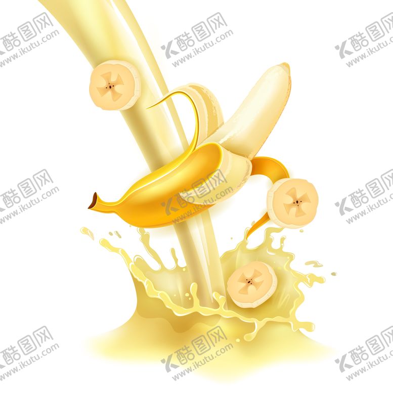 编号：24395009152136395168【酷图网】源文件下载-卡通香蕉