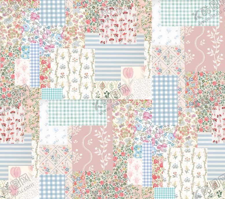 编号：62832412182350358790【酷图网】源文件下载-多彩拼布风图案纹理设计