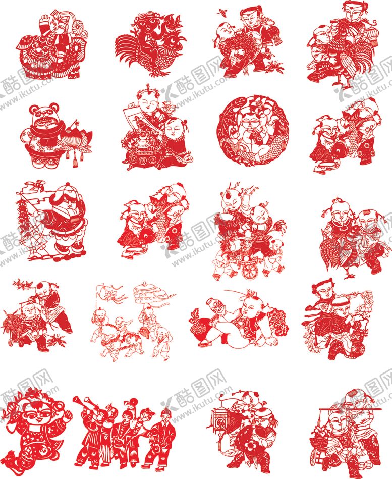 编号：22959310251918494215【酷图网】源文件下载-矢量剪纸素材