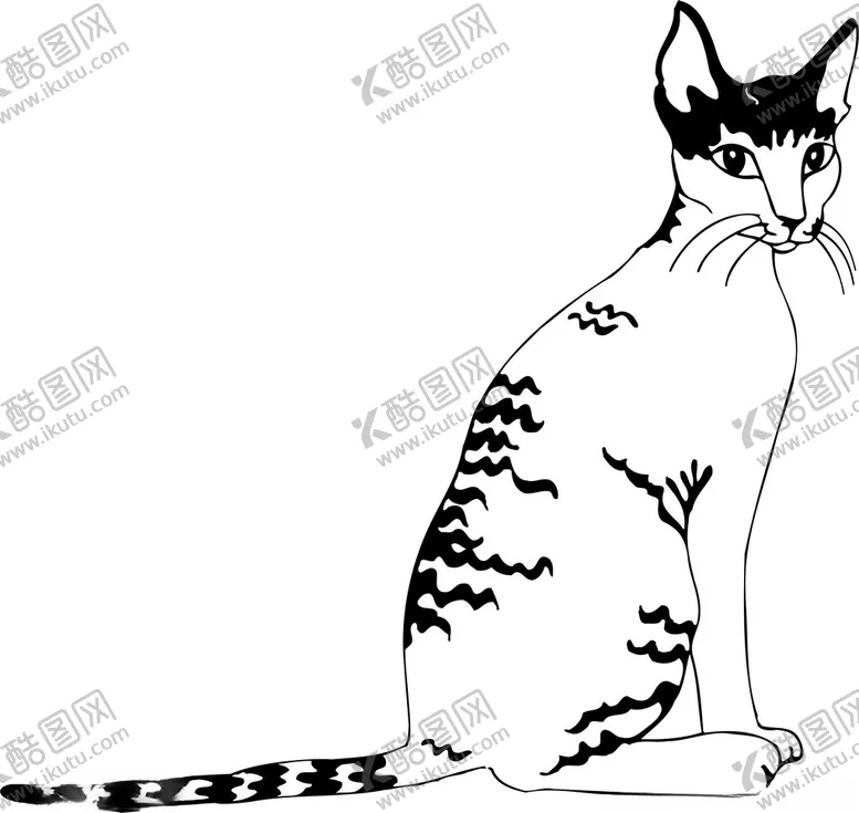 编号：68515602162256498655【酷图网】源文件下载-卡通手绘猫