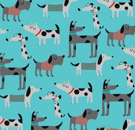 小狗宠物底纹图案