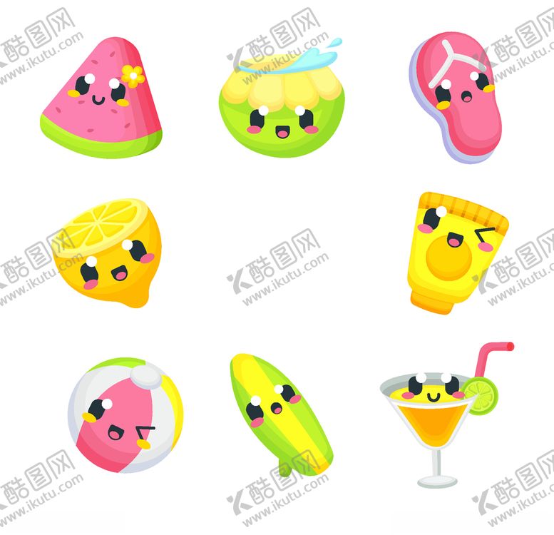 编号：82605009240107228674【酷图网】源文件下载-夏日元素