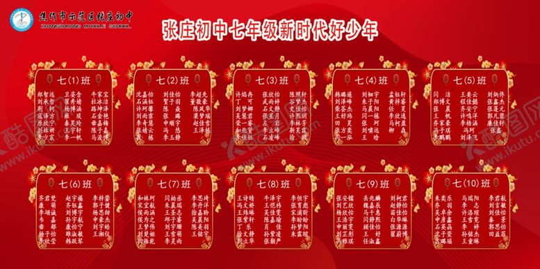 编号：13847407050952321886【酷图网】源文件下载-学校考试表彰名单
