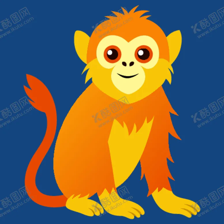 编号：50953012300903002421【酷图网】源文件下载-可爱的金丝猴