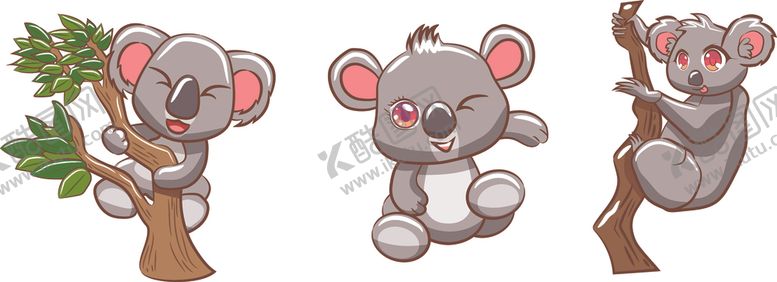 编号：15006609221510465932【酷图网】源文件下载-卡通考拉