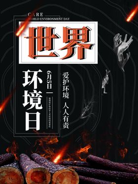 世界环境日海报生态文明保护地球标语
