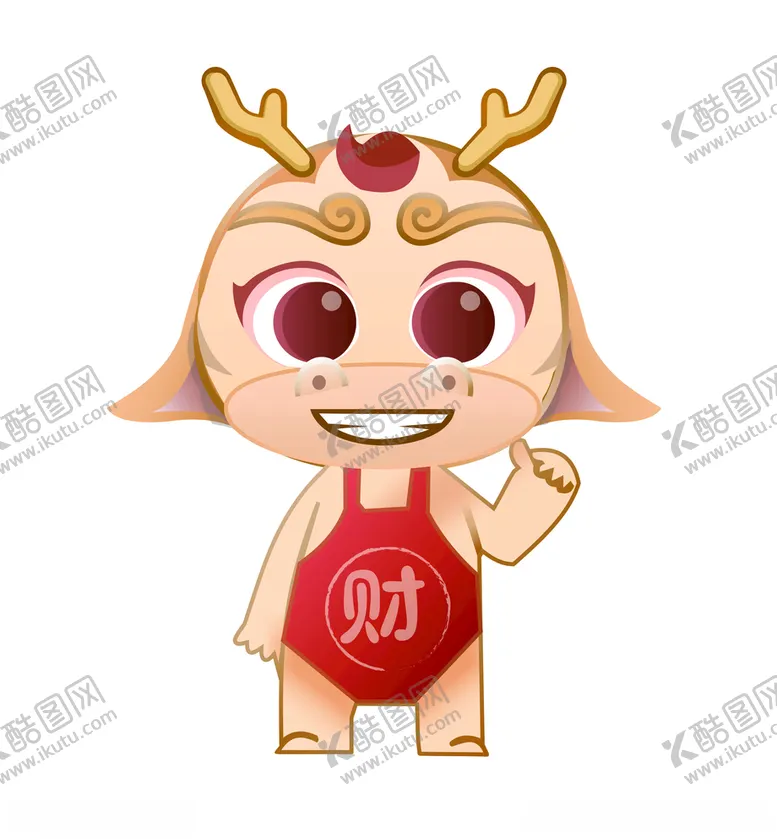 编号：89127106280850423934【酷图网】源文件下载-卡通牛气冲天财
