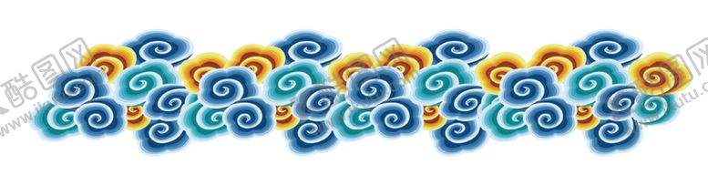 编号：40468805121959043383【酷图网】源文件下载-彩色祥云元素