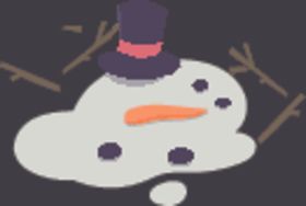 雪人融化