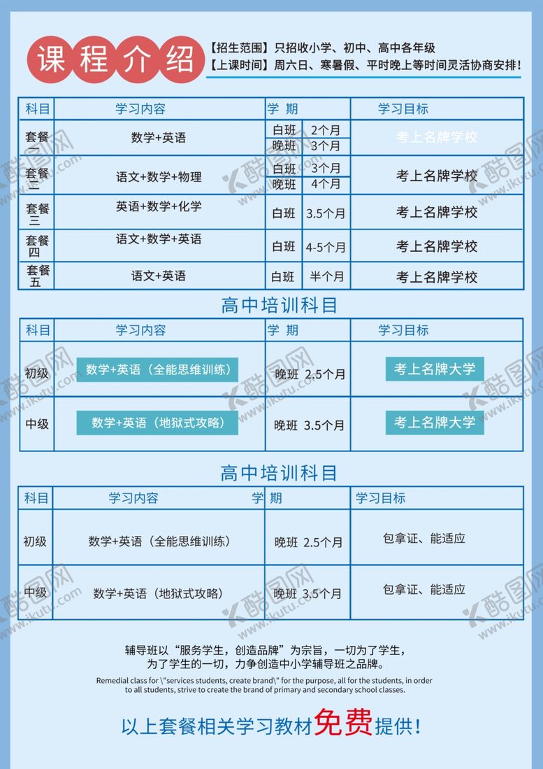 编号：74900410262012308934【酷图网】源文件下载-培训班海报