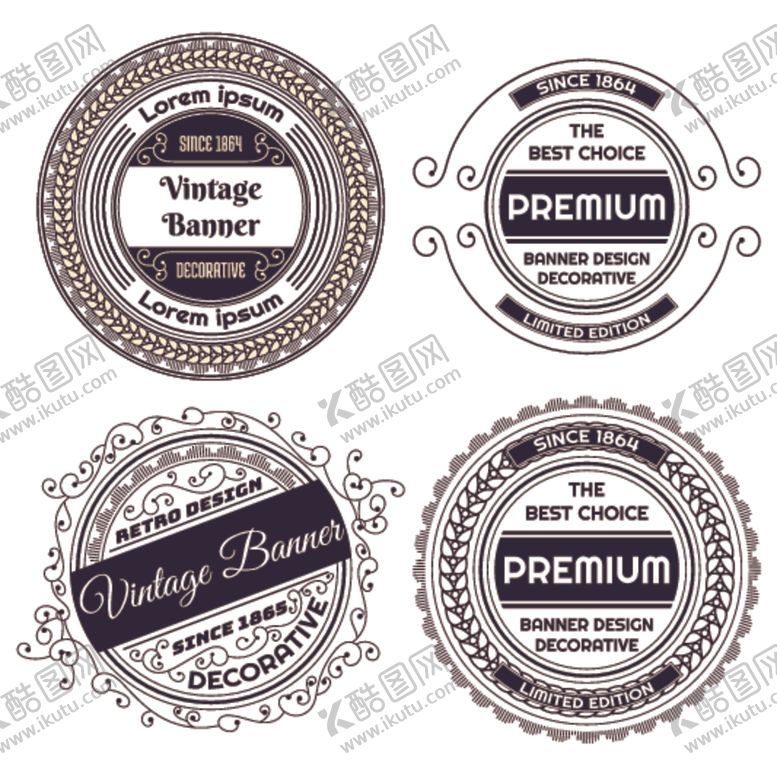 编号：73950510291638093573【酷图网】源文件下载-复古徽标