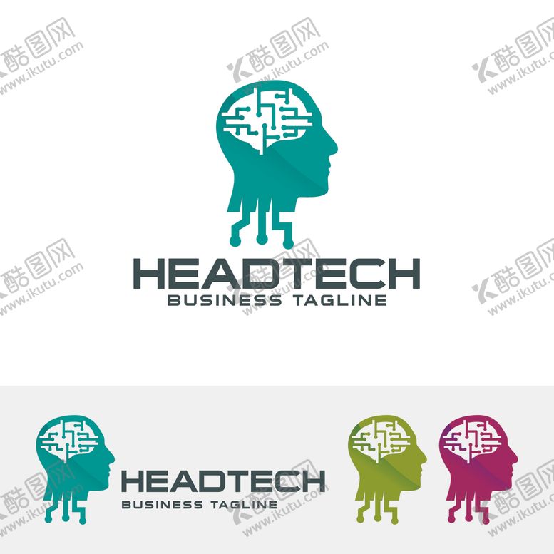 编号：15112910202103043577【酷图网】源文件下载-电子大脑LOGO